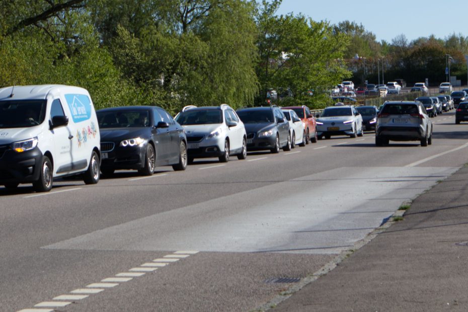 trafik och sol i ängelholm